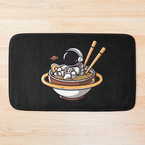 Item preview, Chibi Astronaut in Ramen Bowl Spaceship – Funny Kawaii Space Design designed and sold by ColorSplash123.