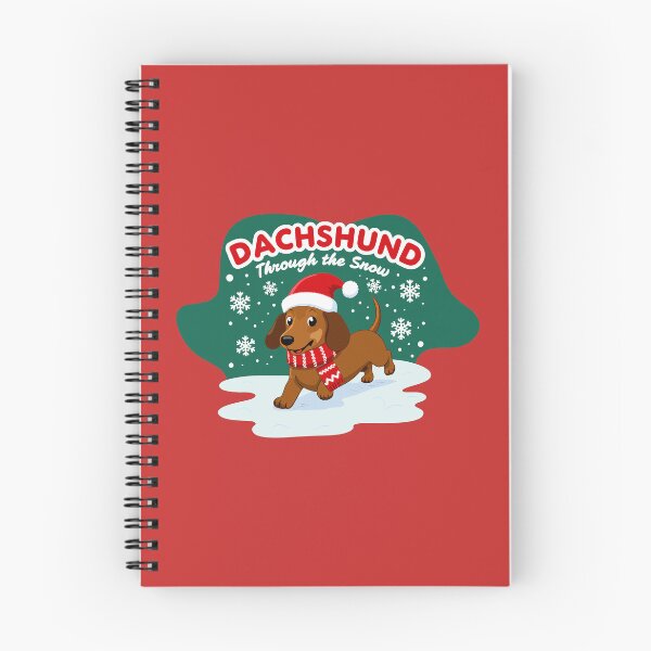 Item preview, Dachshund Through the Snow | Festive Holiday Doxie | Christmas Dog Art designed and sold by pick-o-print.