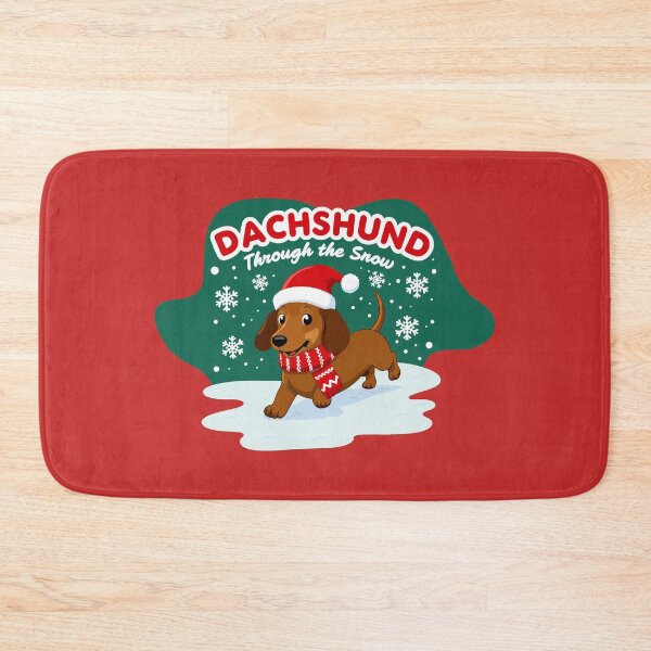 Item preview, Dachshund Through the Snow | Festive Holiday Doxie | Christmas Dog Art designed and sold by pick-o-print.