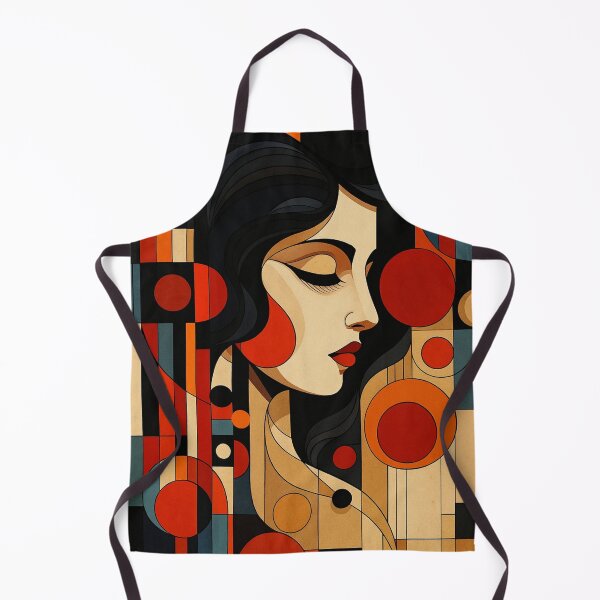 Aperçu de l'œuvre « Profil de femme cubiste abstrait – Design géométrique moderne » créée et vendue par WittyUnknown.
