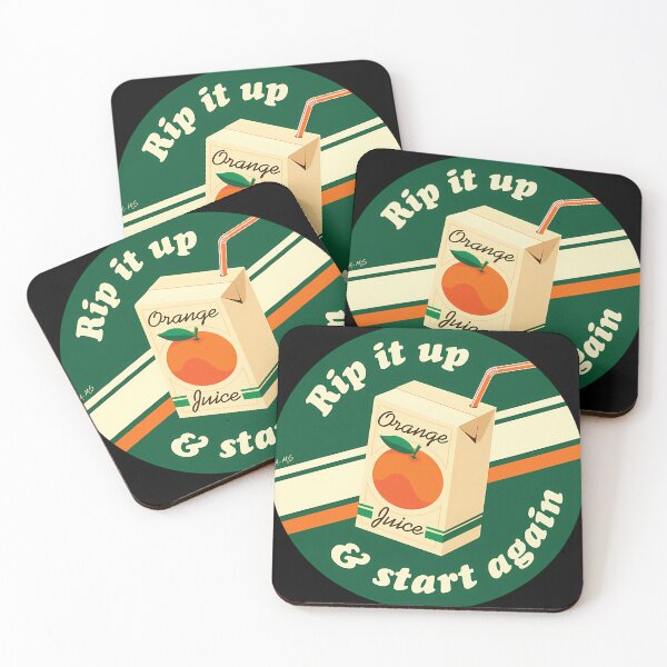 Item preview, Orange Juice Rip It Up Lyric Art designed and sold by LENOWLAND.