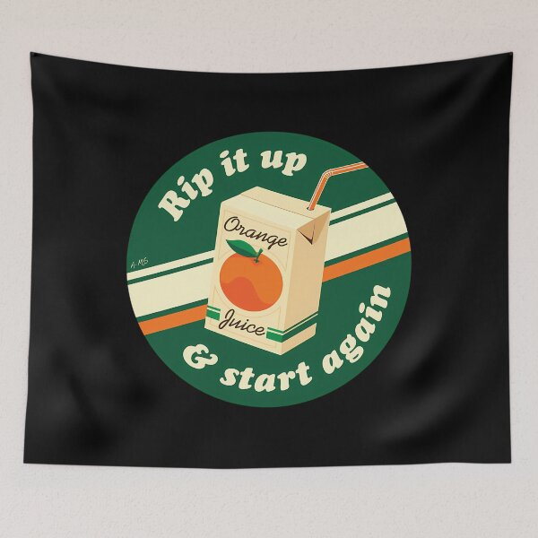 Item preview, Orange Juice Rip It Up Lyric Art designed and sold by LENOWLAND.