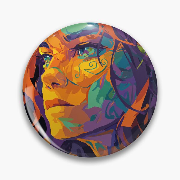 Item preview, Vivid Abstract Portrait – Expressive Colorful Girl Illustration designed and sold by Moss and Moon Studio.