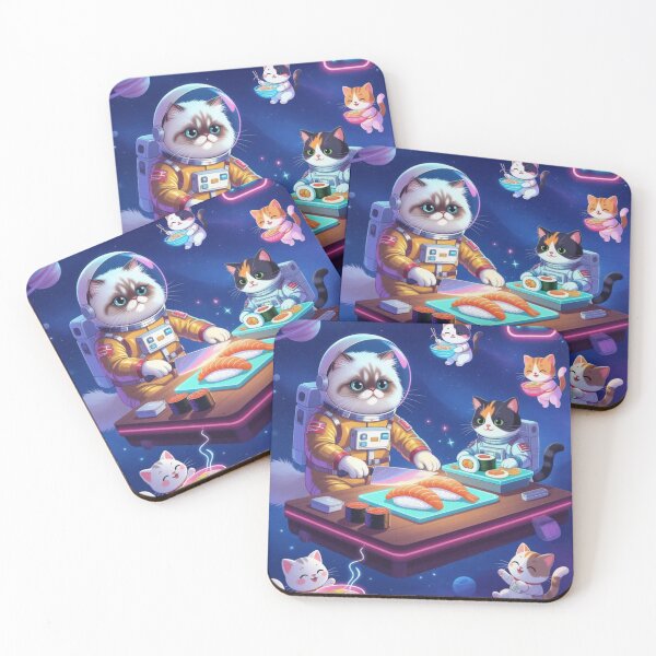 Item preview, Sushi Cat Astronaut designed and sold by Cherry Peony.
