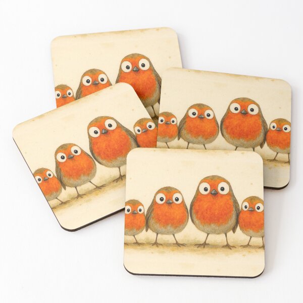 Item preview, Gorgeous Gang of Robins ' THe RoBiN FaMiLY ' BY SHiRLeY MacARTHuR designed and sold by Shirley MacArthur Art.