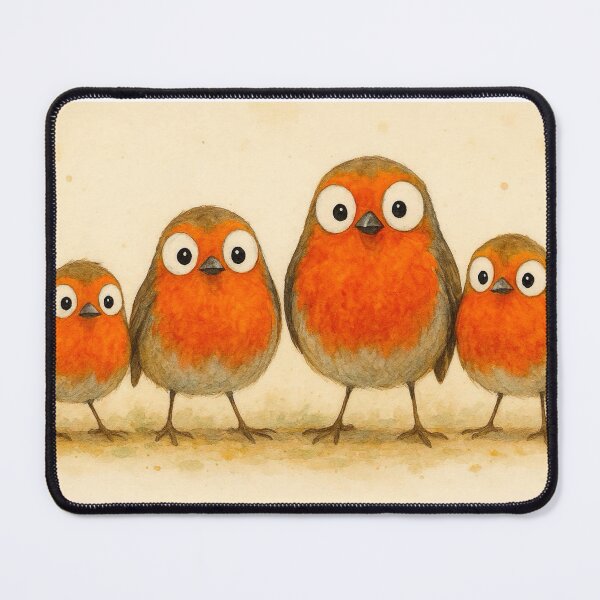 Item preview, Gorgeous Gang of Robins ' THe RoBiN FaMiLY ' BY SHiRLeY MacARTHuR designed and sold by Shirley MacArthur Art.