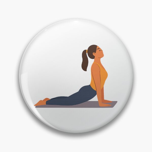 Item preview, Upward-Facing Dog Yoga Illustration designed and sold by Fitnessandyoga.