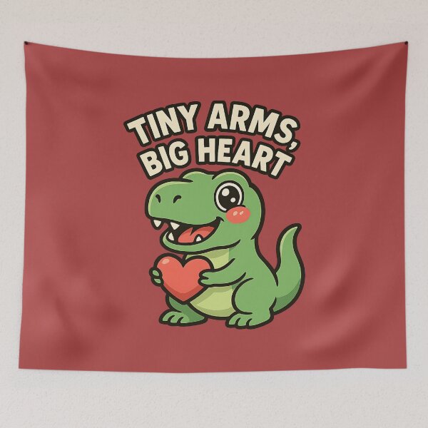 Item preview, Tiny Arms Big Heart Cute Dinosaur designed and sold by AwesomeBeyondLimits.