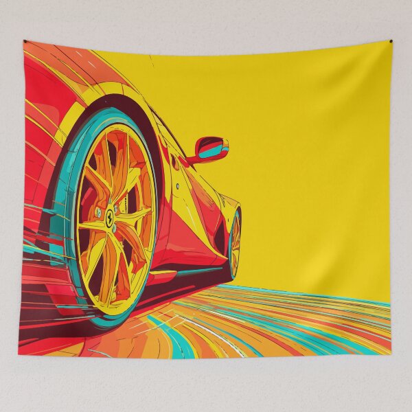 Item preview, Vintage Mustang – Retro Pop Art Car Illustration designed and sold by Moss and Moon Studio.