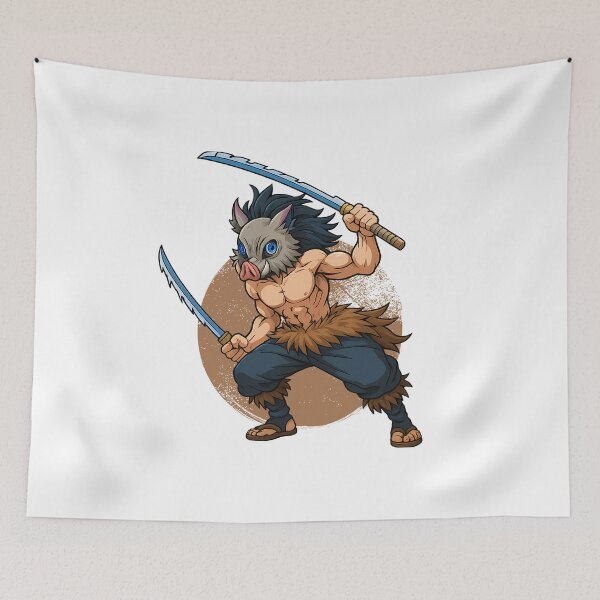 Item preview, Beast Mask Warrior – Fierce Anime Fighter with Dual Swords designed and sold by lamiarte.