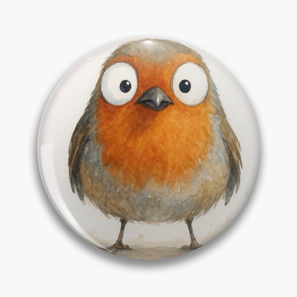 Item preview, Lucky Robin ' MY FRieNDLY RoBiN ' BY SHiRLeY MacARTHuR designed and sold by Shirley MacArthur Art.
