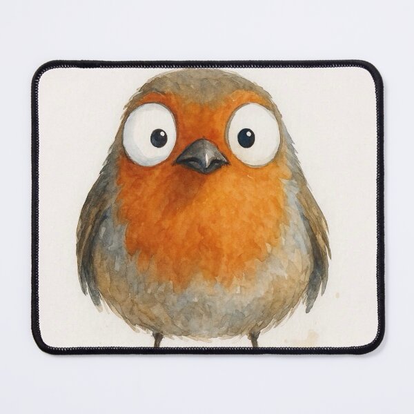 Item preview, Lucky Robin ' MY FRieNDLY RoBiN ' BY SHiRLeY MacARTHuR designed and sold by Shirley MacArthur Art.