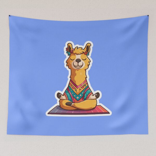 Item preview, Yoga Lama – Funny cartoon lama in meditation designed and sold by Meiersbeste.