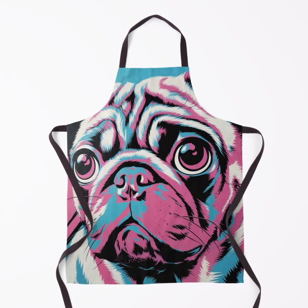 Item preview, Colorful Pop Art Pug Wall Art – Vibrant Dog Portrait Canvas Print designed and sold by jazzyfunky.