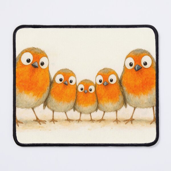 Item preview, Gorgeous Gang of Robins ' HaPPY RoBiNS ' BY SHiRLeY MacARTHuR designed and sold by Shirley MacArthur Art.