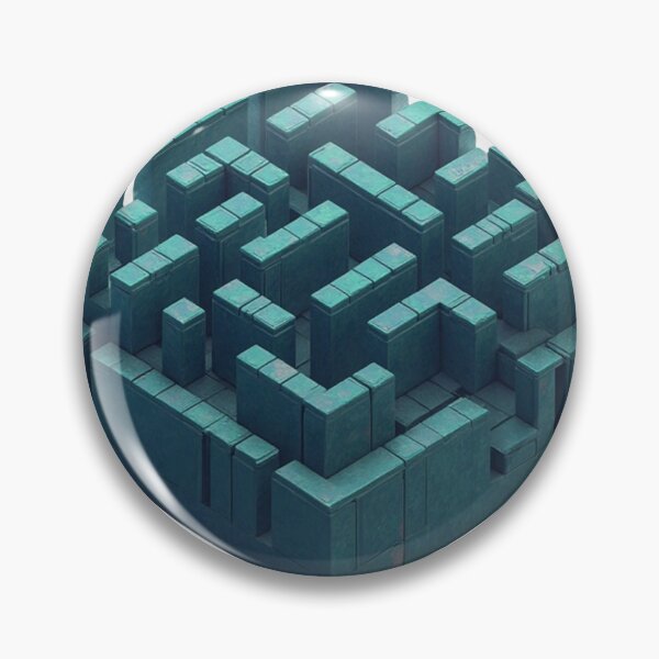 Item preview, 3D Isometric Maze – Abstract Geometric Labyrinth Design designed and sold by ROHIT GUPTA.