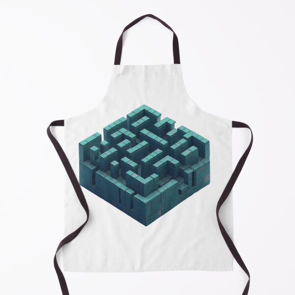 Item preview, 3D Isometric Maze – Abstract Geometric Labyrinth Design designed and sold by ROHIT GUPTA.