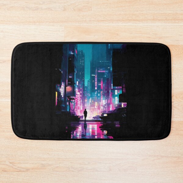 Item preview, Cyberpunk City – Anime Neon City Scene designed and sold by Meiersbeste.
