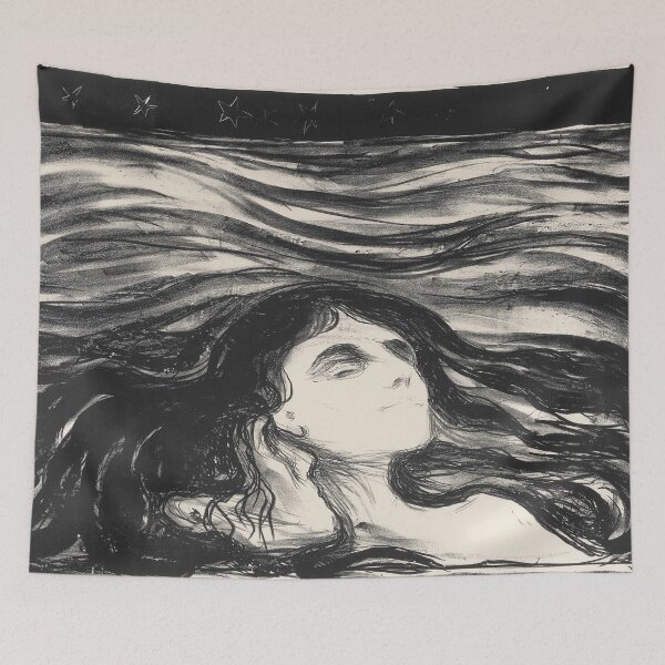 Item preview, Lovers in the Waves - Edvard Munch designed and sold by Onodera.