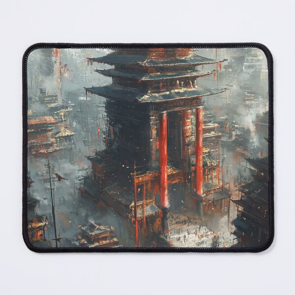 Item preview, Temple of the Rising City designed and sold by Spectrum_Prints.