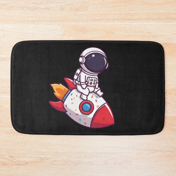 Item preview, Chibi Astronaut Sitting on a Cupcake Rocket – Funny Kawaii Space Design designed and sold by ColorSplash123.