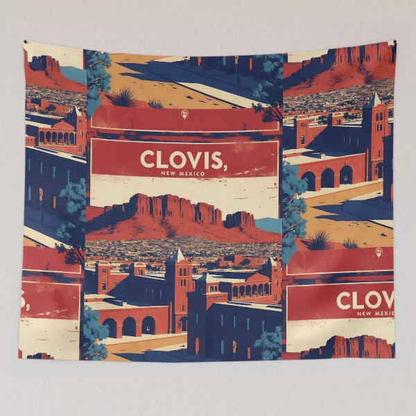Item preview, Clovis New Mexico 1950s USA Vintage Travel Tourism designed and sold by TravelersGems.