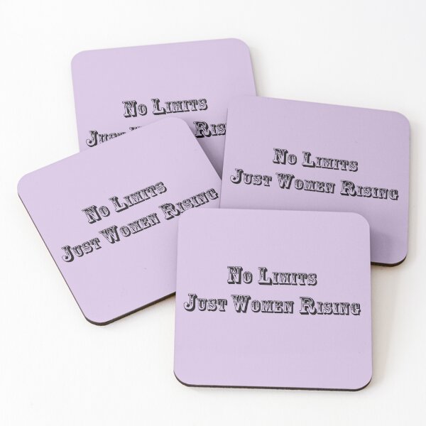 Item preview, No Limits, Just Women Rising – Feminist Empowerment Quote Design designed and sold by ArtNestVerse.