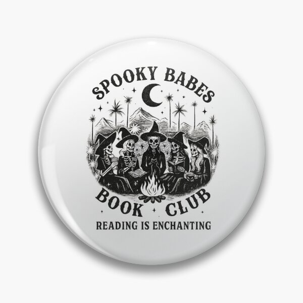 Item preview, Spooky Babes Book Club – Reading Is Enchanting Design – Halloween Classic T-Shirt designed and sold by inkfluenceart.