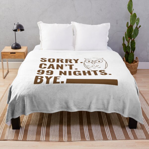 Item preview, Sorry. Can’t. 99 Nights. Bye. in The Forest Owl Gamer designed and sold by faridman.
