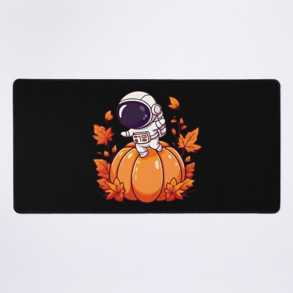 Item preview, Chibi Astronaut on Pumpkin Planet – Cute Kawaii Halloween Space Design designed and sold by ColorSplash123.