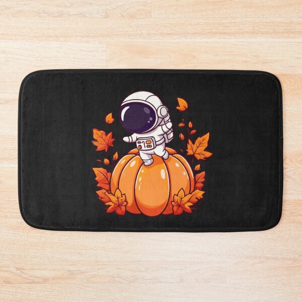 Item preview, Chibi Astronaut on Pumpkin Planet – Cute Kawaii Halloween Space Design designed and sold by ColorSplash123.