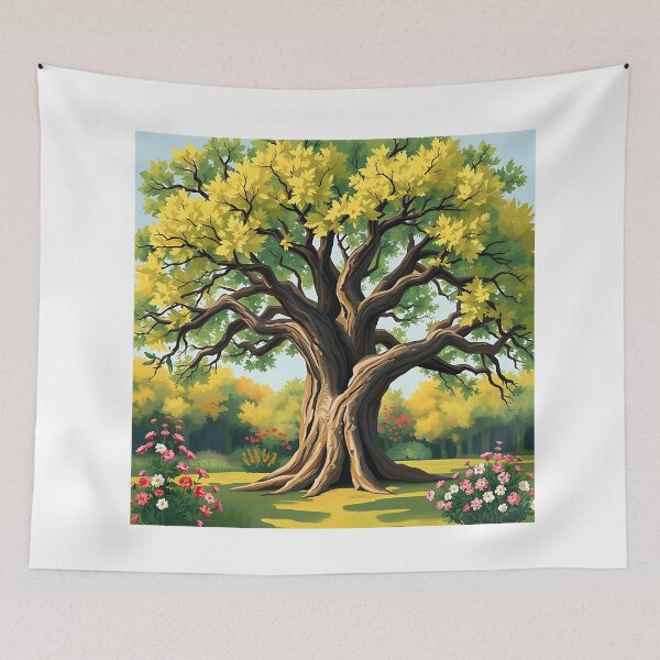 Item preview, Impressionistic Old Oak Tree Art designed and sold by sharon1210.