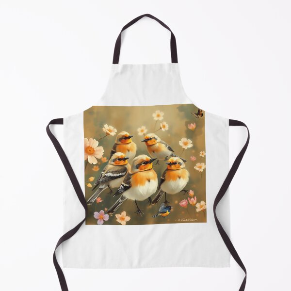 Item preview, Impressionistic Flock of Birds in Warm Tones designed and sold by sharon1210.