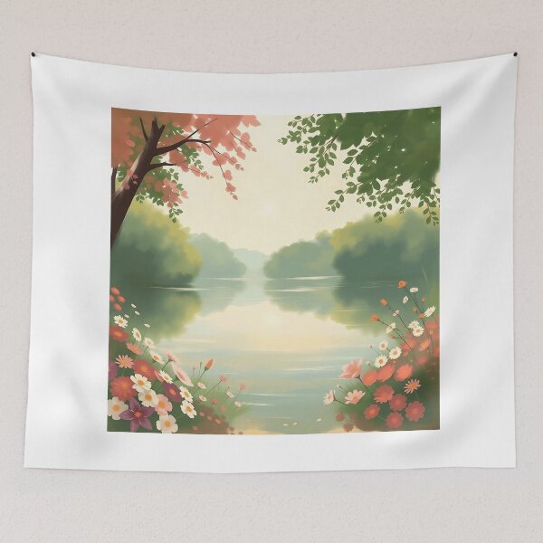 Item preview, Impressionistic Serene Lake designed and sold by sharon1210.