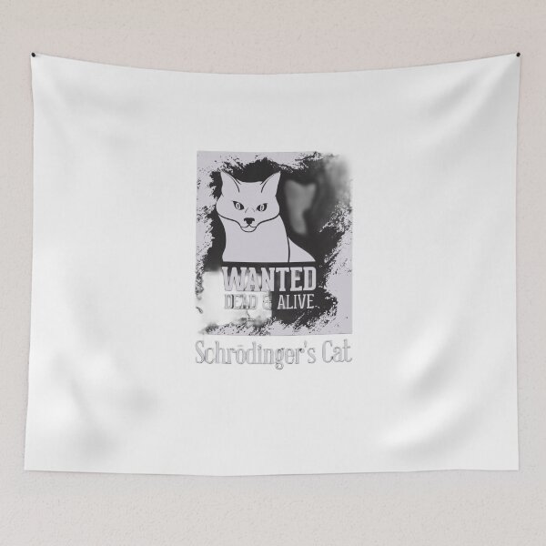 Item preview, Schrödinger’s Cat – Wanted Dead & Alive Poster designed and sold by ROHIT GUPTA.