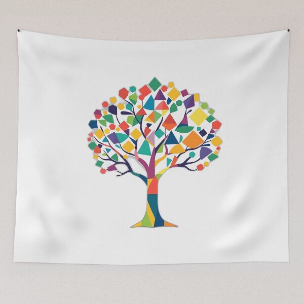 Item preview, Abstract Geometric Tree Art designed and sold by sharon1210.