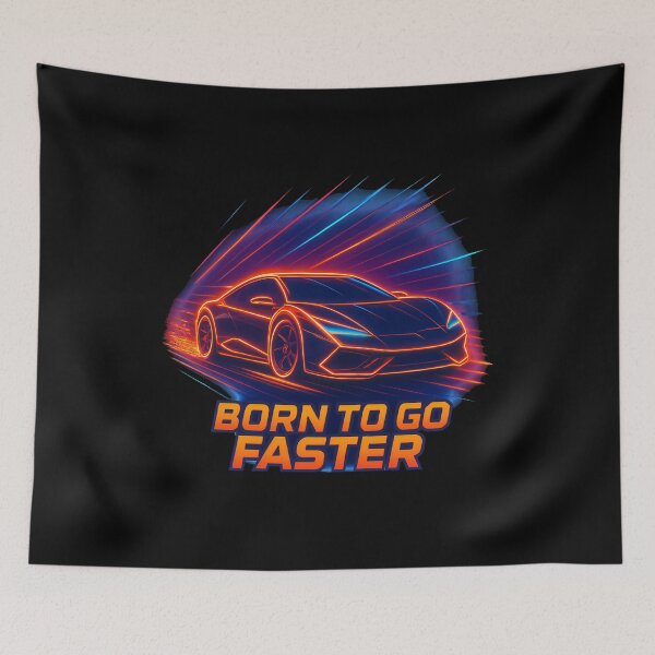 Item preview, Born to Go Faster Neon Speed Car designed and sold by k3rstman1.