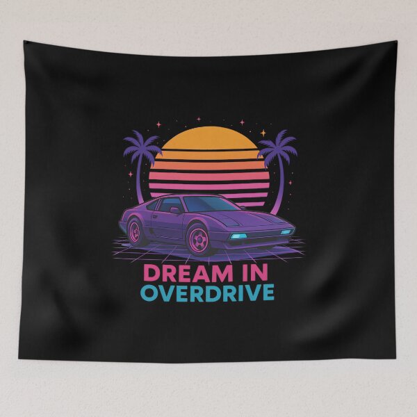 Item preview, Dream in Overdrive 80s Retro Car designed and sold by k3rstman1.