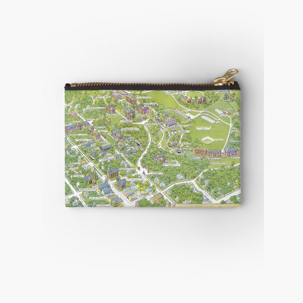 Item preview, DENISON University map GRANVILLE OHIO dorm decor graduate designed and sold by FrenchPrinting.