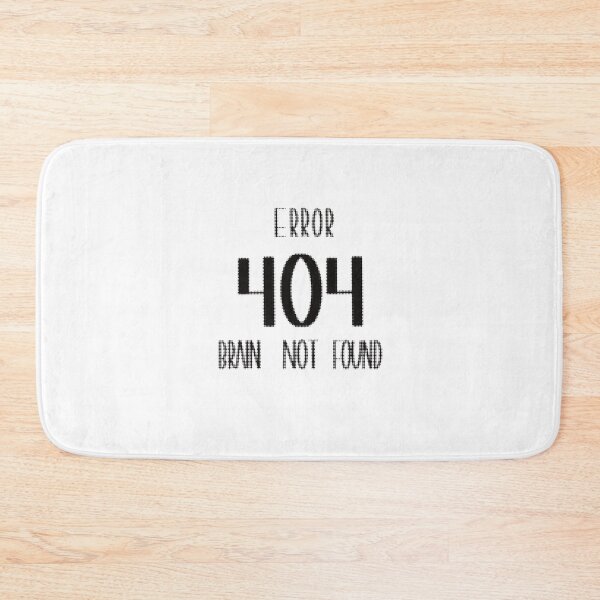 Item preview,  Error 404 – Brain Not Found • Funny Tech Programmer Laugh Tee  Sticker designed and sold by Anna-Kik.