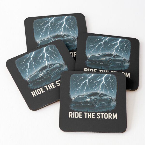 Item preview, Ride the Storm: Sports Car & Lightning designed and sold by k3rstman1.