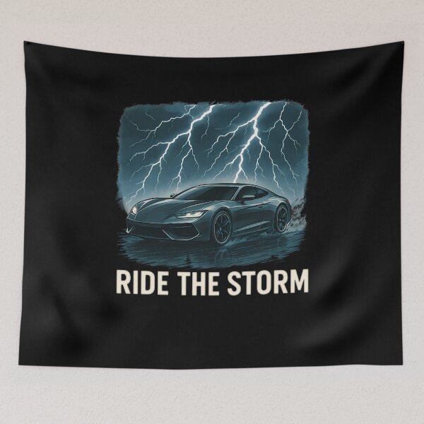 Item preview, Ride the Storm: Sports Car & Lightning designed and sold by k3rstman1.