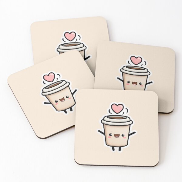 Item preview, Kawaii Coffee Mug – Cute Cartoon Cup with Heart designed and sold by Meiersbeste.