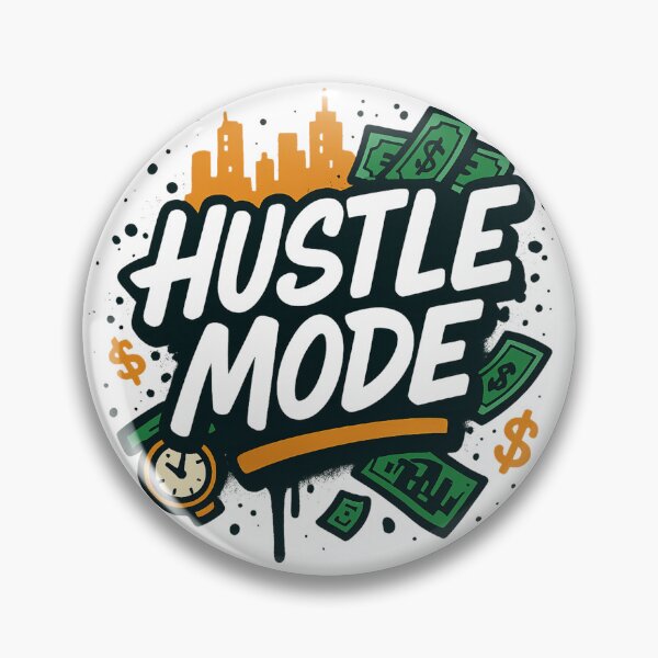 Item preview, HUSTLE MODE – Grind Hard Graffiti Tee designed and sold by PastimeMastery.
