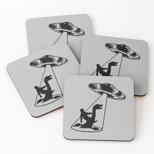 Item preview, Plesiosaur Big Food Loch Ness UFO Alien Monsters designed and sold by shirt-o-mat.