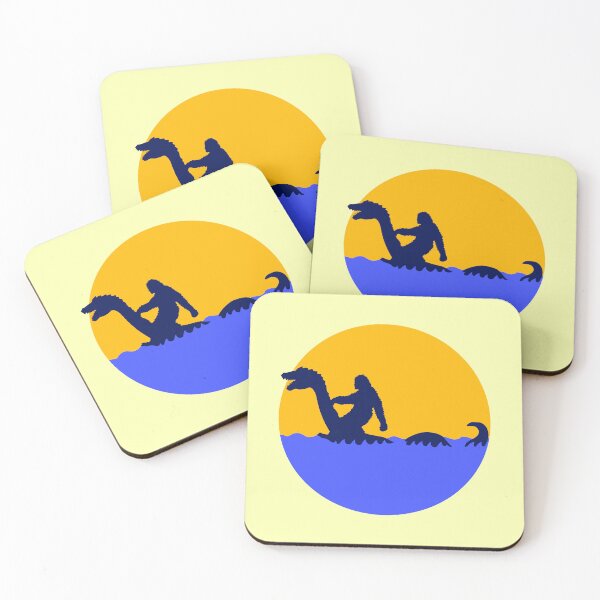 Item preview, Plesiosaur Big Food Loch Ness Monsters Myth Riding designed and sold by shirt-o-mat.