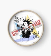 Punk 101: Spiked Hair, Don't Care Clock