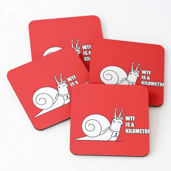 Item preview, WTF Is a Kilometre Funny Running Snail Design designed and sold by Imaginationbeyond.