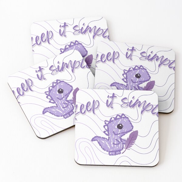 Item preview, Keep It Simple – Minimalist Quote Sticker designed and sold by creativesurface.