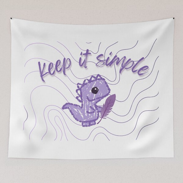 Item preview, Keep It Simple – Minimalist Quote Sticker designed and sold by creativesurface.